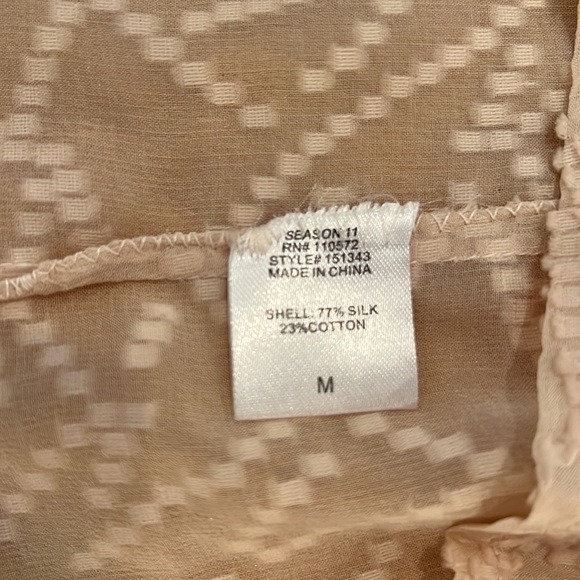 Cynthia Vincent Blush Silk Top - Picture 5 of 6